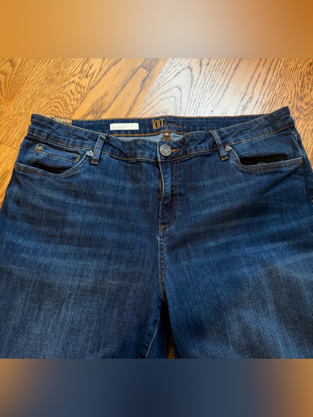 Kut from the Kloth Katy Boyfriend Jeans - Dark Blue - Picture 6 of 6